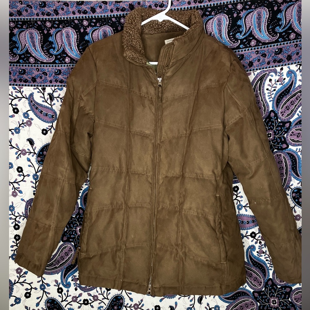 LL bean quilted down jacket